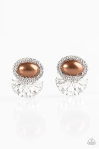 Happily Ever After-Glow Post Brown Earring