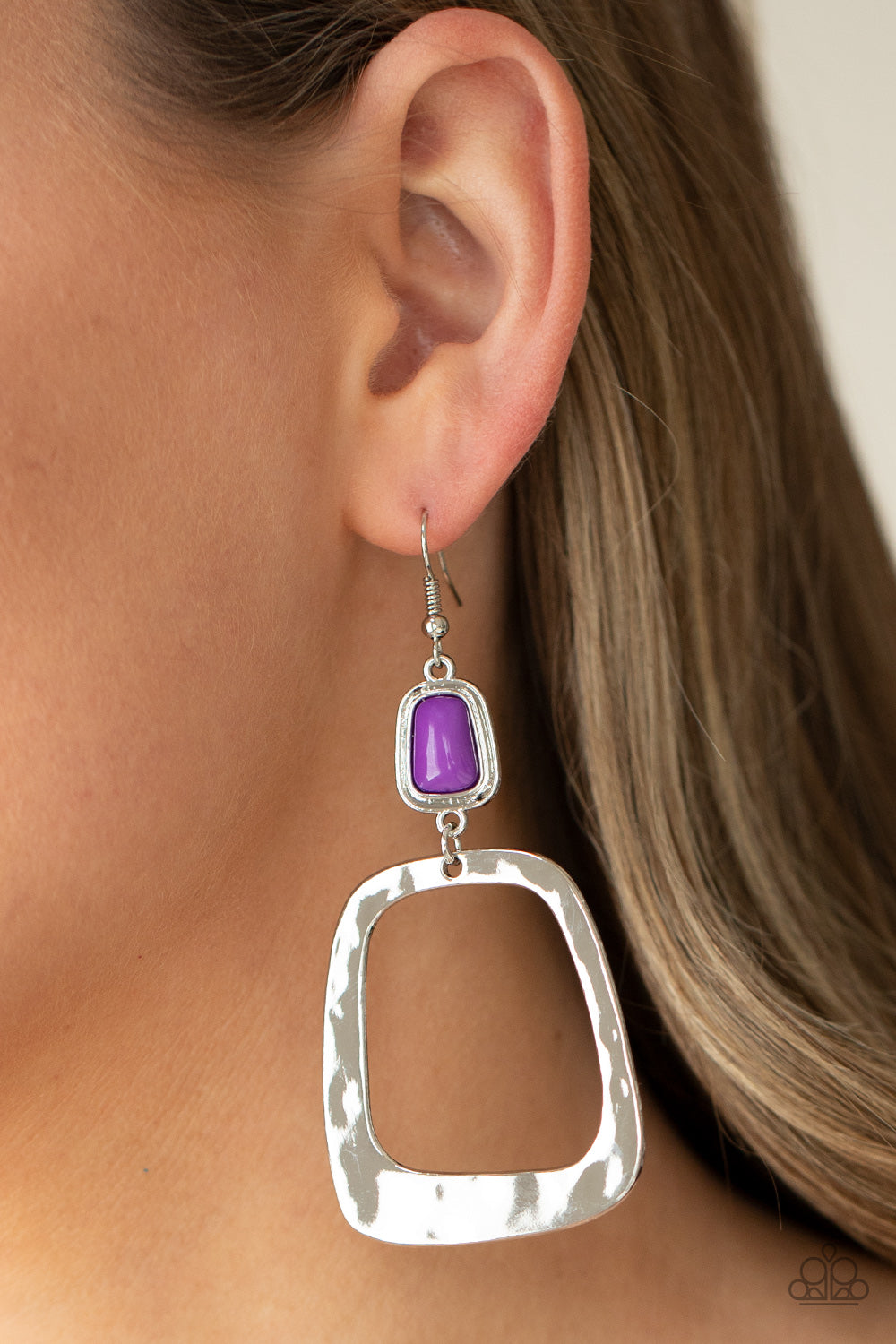Material Girl Mod Purple Earring