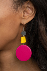 Modern Materials Earring (Blue, Multi, Yellow)