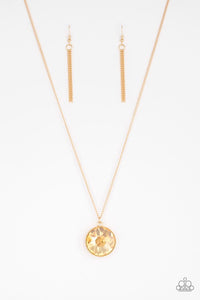 Dauntless Diva Necklace (Gold, White)