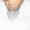 First Class Fringe Black Necklace