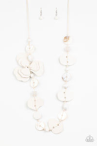 On Island Time White Necklace
