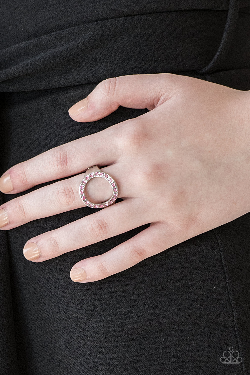 One-GLAM Band Pink Ring