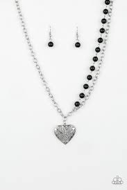 Forever In My Heart Black Necklace