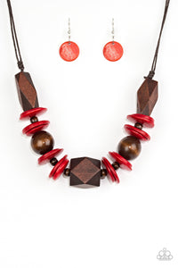 Pacific Paradise Red Necklace