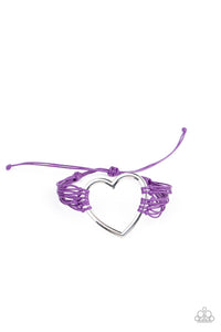 Playing With My HEARTSTRINGS Purple Bracelet