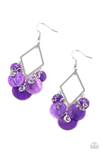Pomp And Circumstance Purple Earring