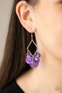 Pomp And Circumstance Purple Earring