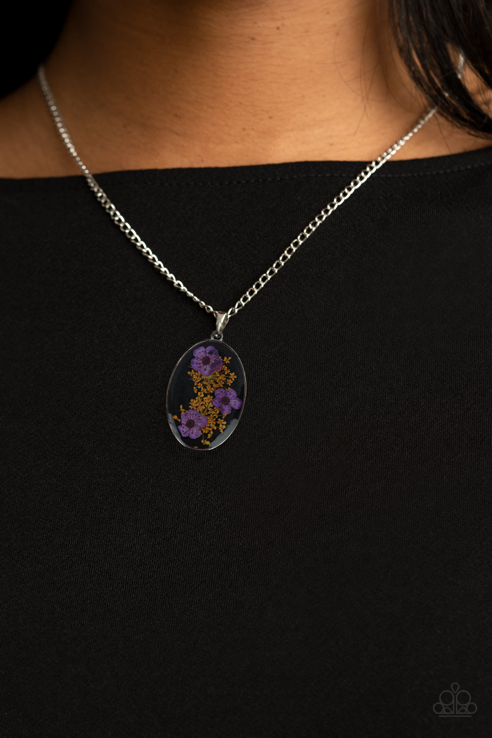 Prairie Tea Party Purple Necklace
