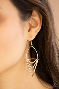 Proceed With Caution Earring (Gold, Silver)