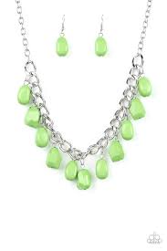 Take The Color Wheel Green Necklace