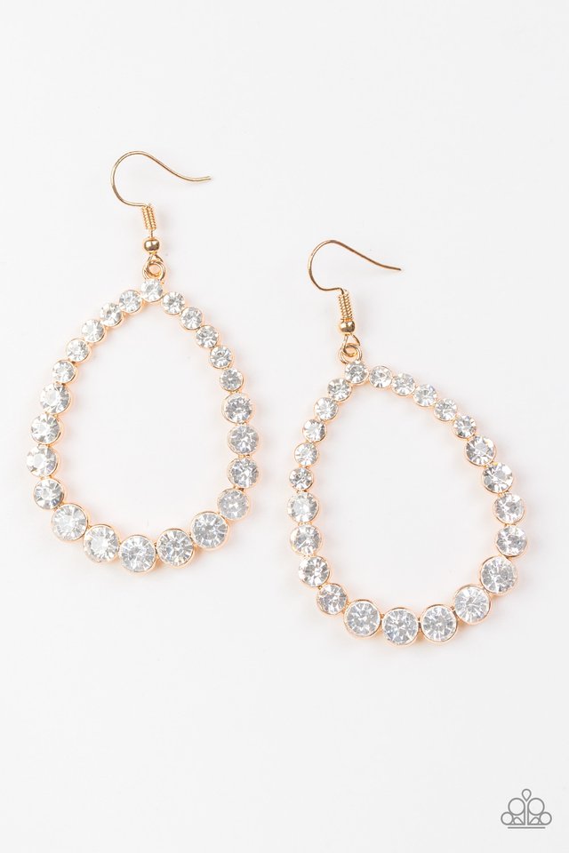 Rise and Sparkle! Gold Earring