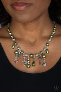 Renaissance Romance Green Necklace