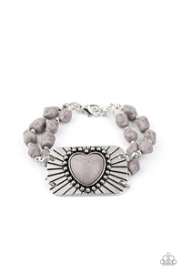 Sandstone Sweetheart Silver Bracelet