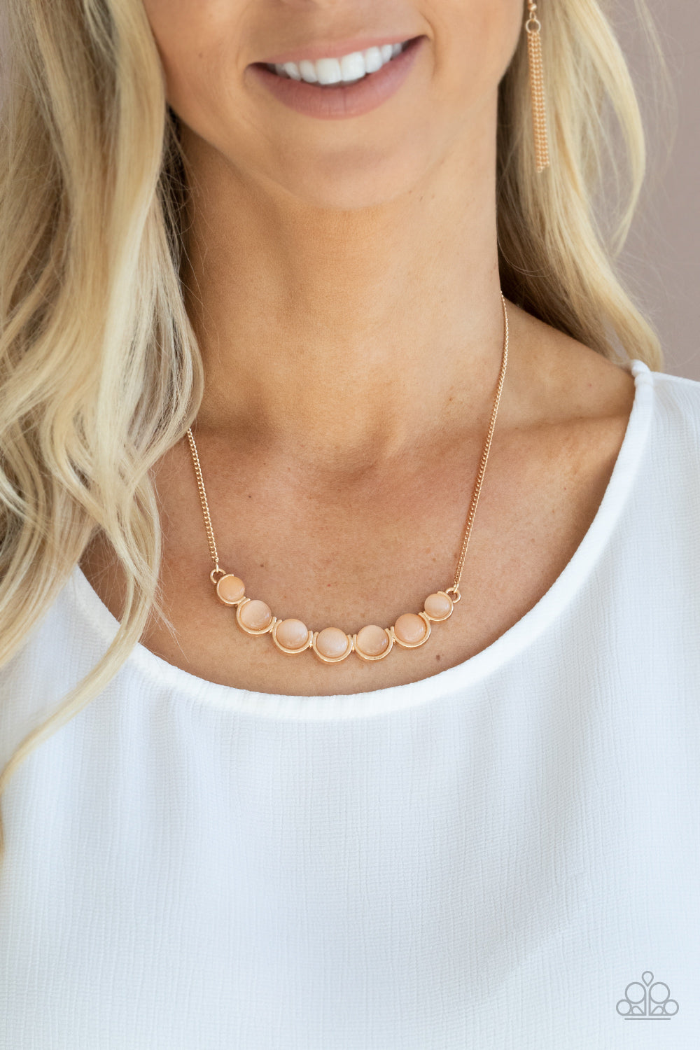 Serenely Scalloped Gold Necklace