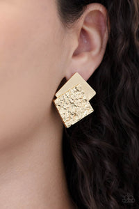 Square With Style Earring (Black, Gold, Silver)