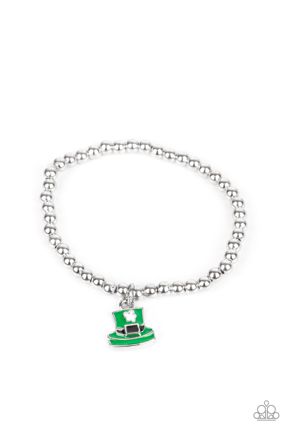 Starlet Shimmer St Patricks Day Silver Charm Bracelet