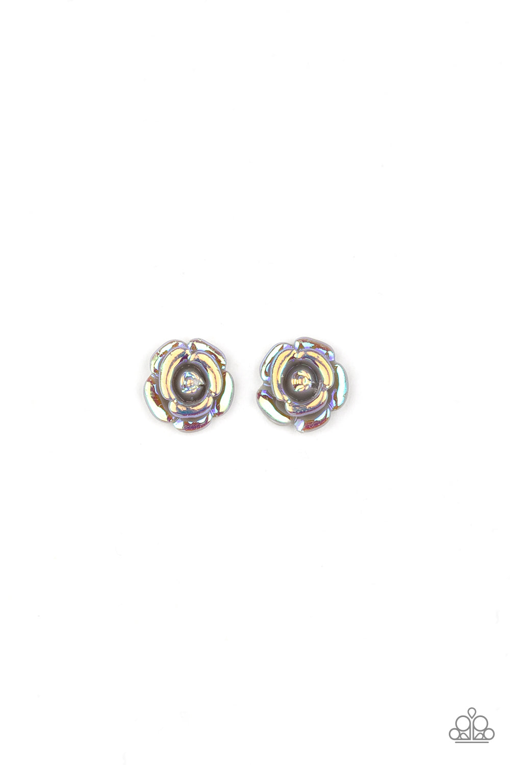 Starlet Shimmer Iridescent Rose Earring