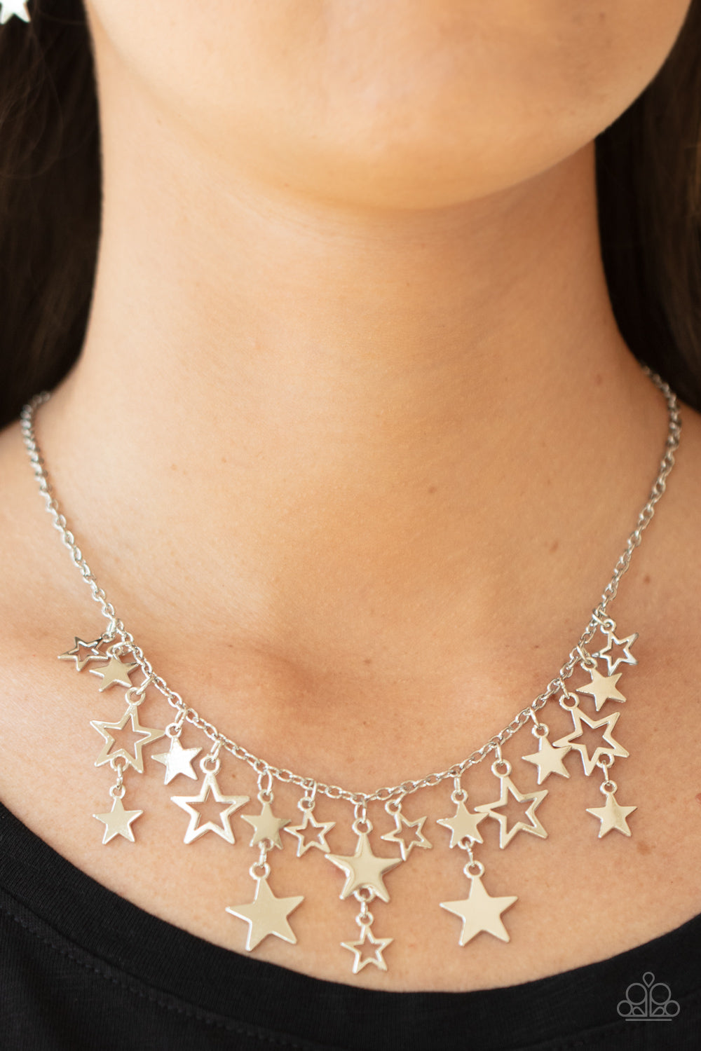 Stellar Stardom Silver Necklace