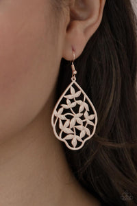 Taj Mahal Gardens Earring (Rose Gold, Silver)
