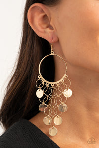 Take a CHIME Out Gold Earring