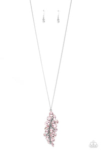 Take a Final BOUGH Necklace (Pink, Silver, White)
