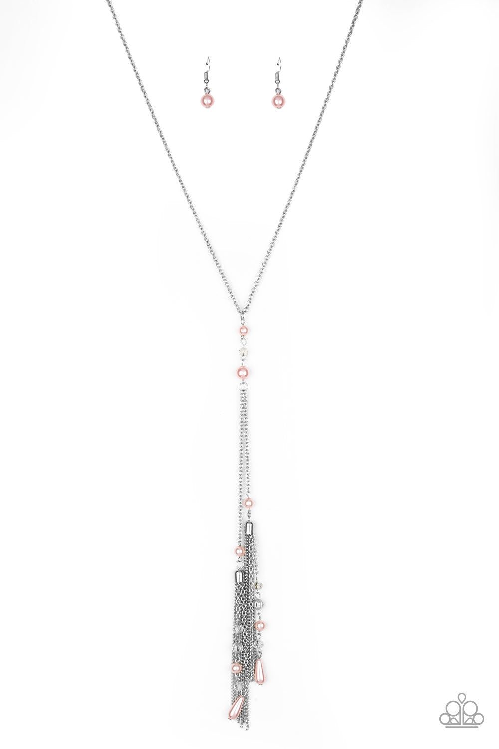 Timeless Tassels Necklace (Brown, Pink)