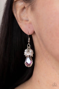 Well Versed in Sparkle - White Earring