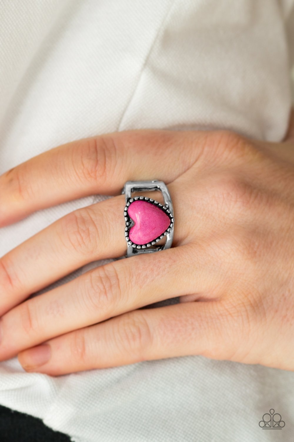 Rule With Your Heart Pink Ring