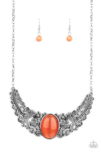 Celestial Eden Orange Necklace