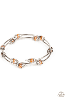 Into Infinity Orange Bracelet