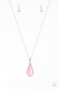 Friends In GLOW Places Necklace (Pink, White)